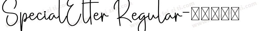 SpecialElter Regular字体转换